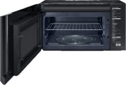 Alternative view of Samsung - 2.1 Cu. Ft. Over-the-Range Microwave with Sensor Cook - Stainless Steel