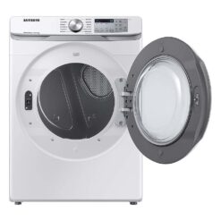 Alternative view of Samsung - 7.5 Cu. Ft. Stackable Smart Electric Dryer with Sensor Dry - White