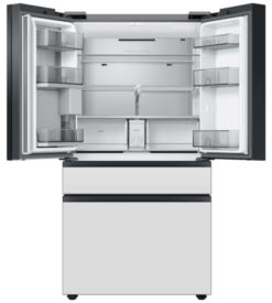 Alternative view of Samsung Bespoke 4-Door French Door Refrigerator (29 cu. ft.) with Beverage Center™ in White Glass