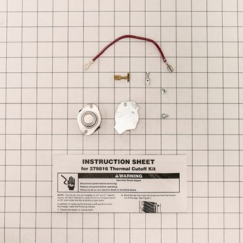 Alternative view of Whirlpool Dryer Thermal Cut Off Kit 279816