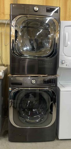 LG 5 cu. ft. Front Load Washer & 8.0 cu. ft. Dryer (Electric) SET - Graphite Steel