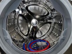 Alternative view of LG 5 cu. ft. Front Load Washer & 8.0 cu. ft. Dryer (Electric) SET - Graphite Steel