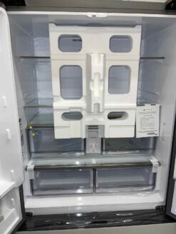 Alternative view of Samsung Bespoke 3-Door French Door Refrigerator (24 cu. ft.) with AutoFill Water Pitcher in White Glass