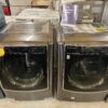 LG 5.8 Cu. Ft. Energy Star Rated Front Load Washer and 9.0 Cu. Ft. Electric Dryer Black Stainless Steel Model:WM9500HKA-DLEX9500K