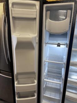 Alternative view of GE 25 cu. ft. Side by Side Refrigerator - Gloss Black