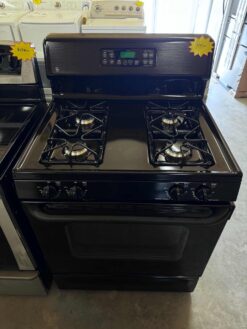 GE 4.2 cu. ft. Range (Gas) in Gloss Black