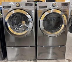 LG 4.5 cu. ft. Front Load Washer & 7.2 cu. ft. Dryer (Electric) Set - Graphite Steel