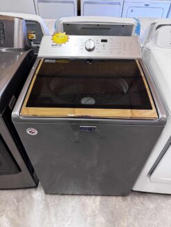 Maytag 4.2 cu. ft. HE with Agitator Top Load Washer - Silver Color