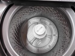 Alternative view of Maytag 4.2 cu. ft. HE with Agitator Top Load Washer - Silver Color