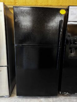 GE 20 cu. ft. 32 inch Top Freezer Refrigerato - Black Color