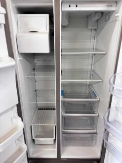 Alternative view of Frigidaire 36 Inch Side-by-Side Refrigerator with 25.5 Cu. Ft. Capacity, PureSource® Filtration, Ready-Select® Controls, Filter Alert, Control Lock, Adjustable Store-More™ Shelves, Store-More™ Gallon Bins, Store-More™ Drawers, and Deli Drawer -Stainless Steel