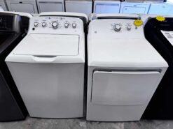 GE 4.2 cu. ft. Capacity Washer with Stainless Steel Basket & 7.2-cu ft Electric Dryer