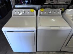 GE 4.4 cu. ft. Top Load Washer with Agitator & 7.2 cu. ft. Dryer (Electric) Set
