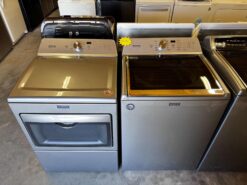 Maytag 4.5 cu. ft. Top Load Washer & 7.4 cu. ft. Dryer (Electric) - Graphite