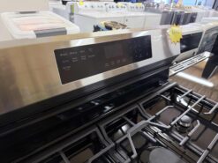 Alternative view of Samsung Smart Freestanding Gas Range with No Pre-Heat Air Fry & Convection - Stainless Steel