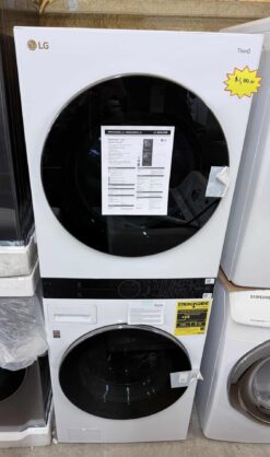 LG WashTower Stacked SMART Laundry Center 4.5 Cu.Ft. Front Load Washer & 7.4 Cu.Ft. Electric Dryer w/ Steam
