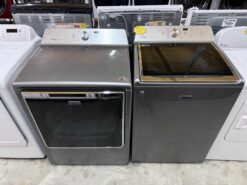 Maytag 4.8 cu. ft. Top Load Washer & 7.6 cu. ft. Dryer (Gas) Set - Graphite