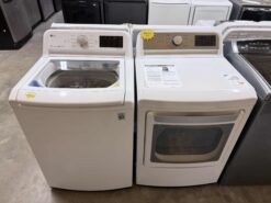 LG 5 cu. ft. Top Load Washer & 7.4 cu. ft. Dryer (Electric) Set
