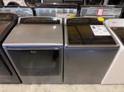 Whirlpool Cabrio 4.8 cu. ft. Top Load Washer & 8.8 cu. ft. Dryer (Gas) Set - Chrome Shadow